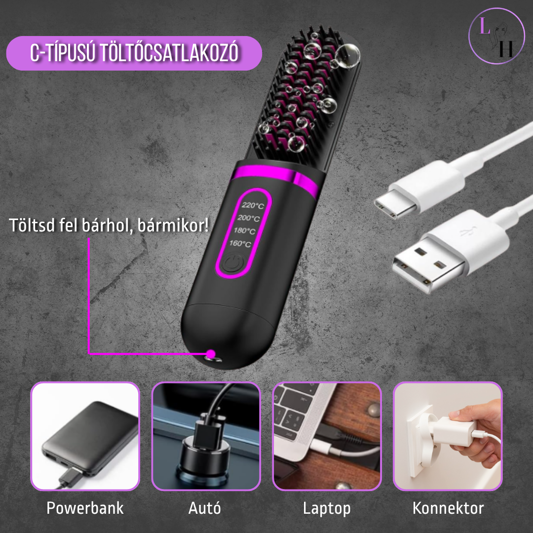LumiStyle Brush Pro Hordozható Hajformázó