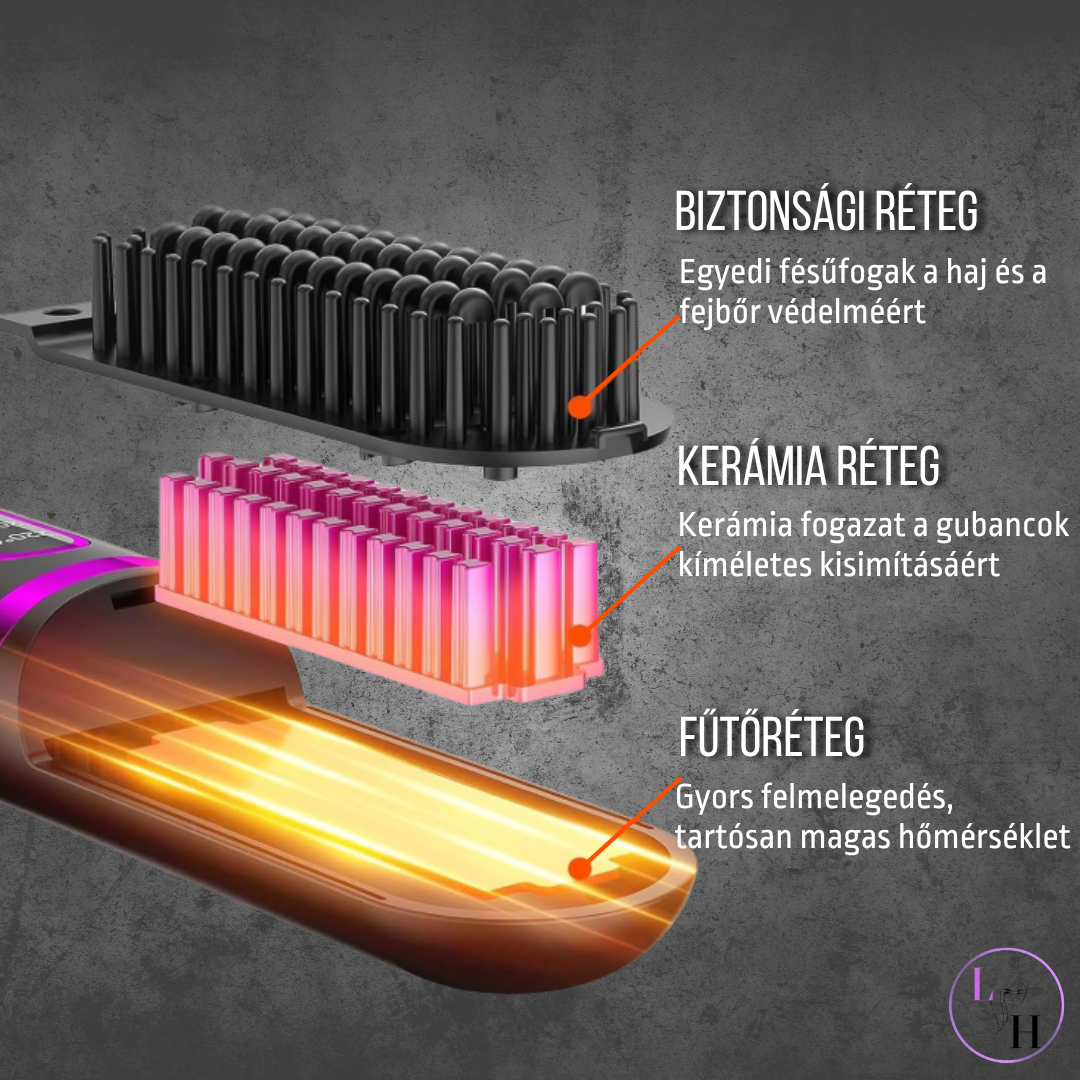 LumiStyle Brush Pro Hordozható Hajformázó